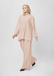 Solstice Gathered Sets - Blush Beige by Minnaba